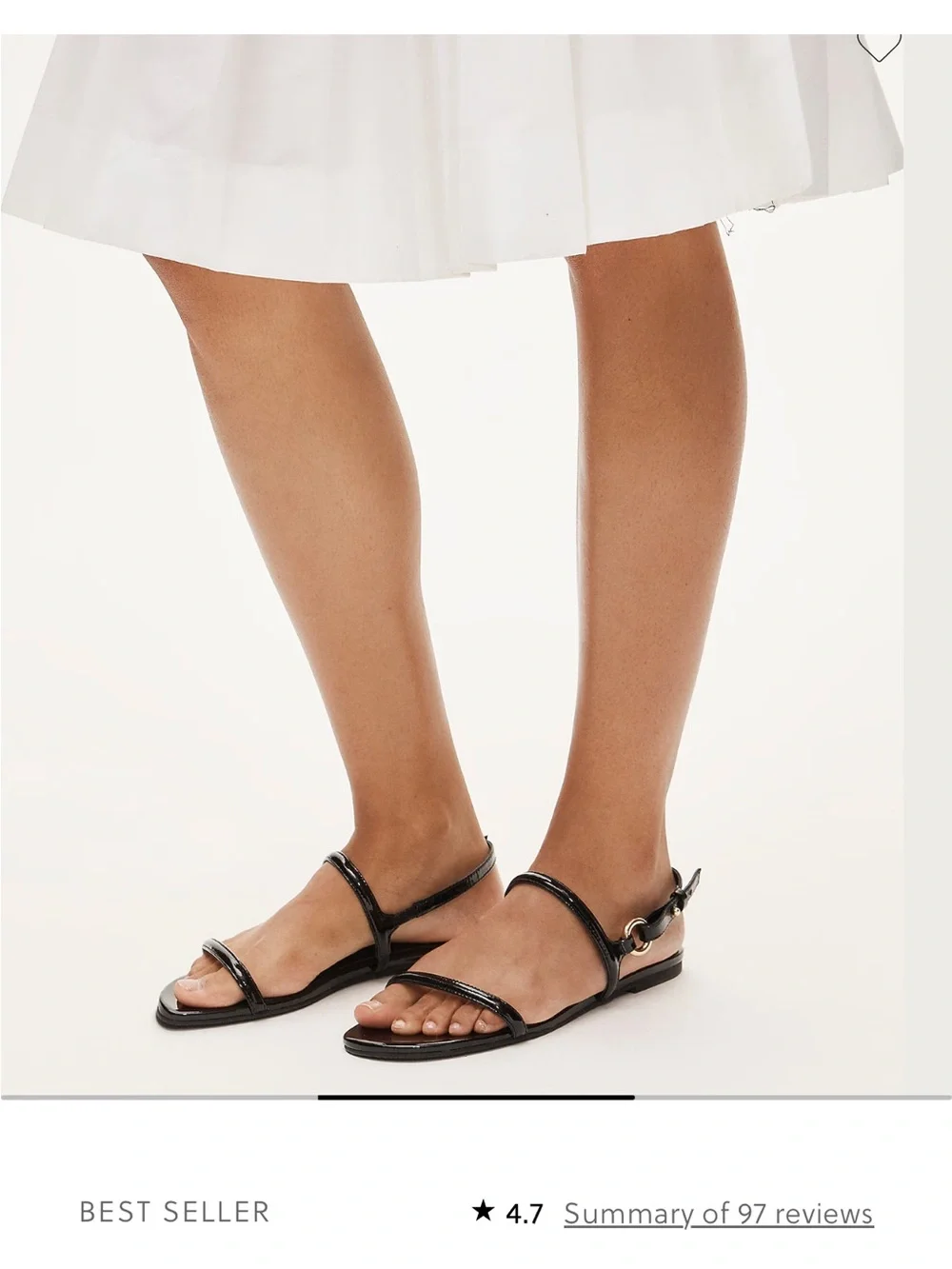 NWT J. Crew Audrey Patent Leather Black Sandals size 8